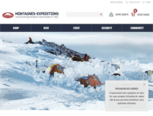 Tablet Screenshot of montagne-expedition.fr
